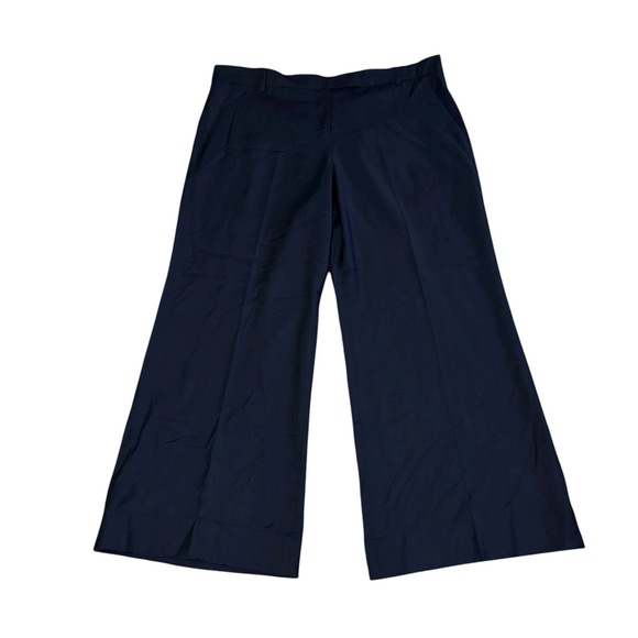 QL2 Pants - Quelledue QL2 Melody Wide Leg‎ Trousers Pants Black Women's Size 50 Italy